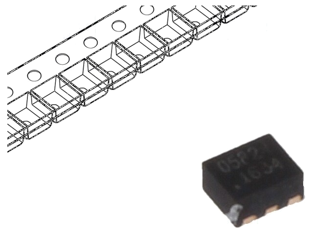 Diode: TVS netwerk; 9,5V; 3A; 100W; eenrichtings-; SLP1210N6; Ch: 2 Diode: TVS netwerk; 9,5V; 3A; 100W; eenrichtings-; SLP1210N6; Ch: 2